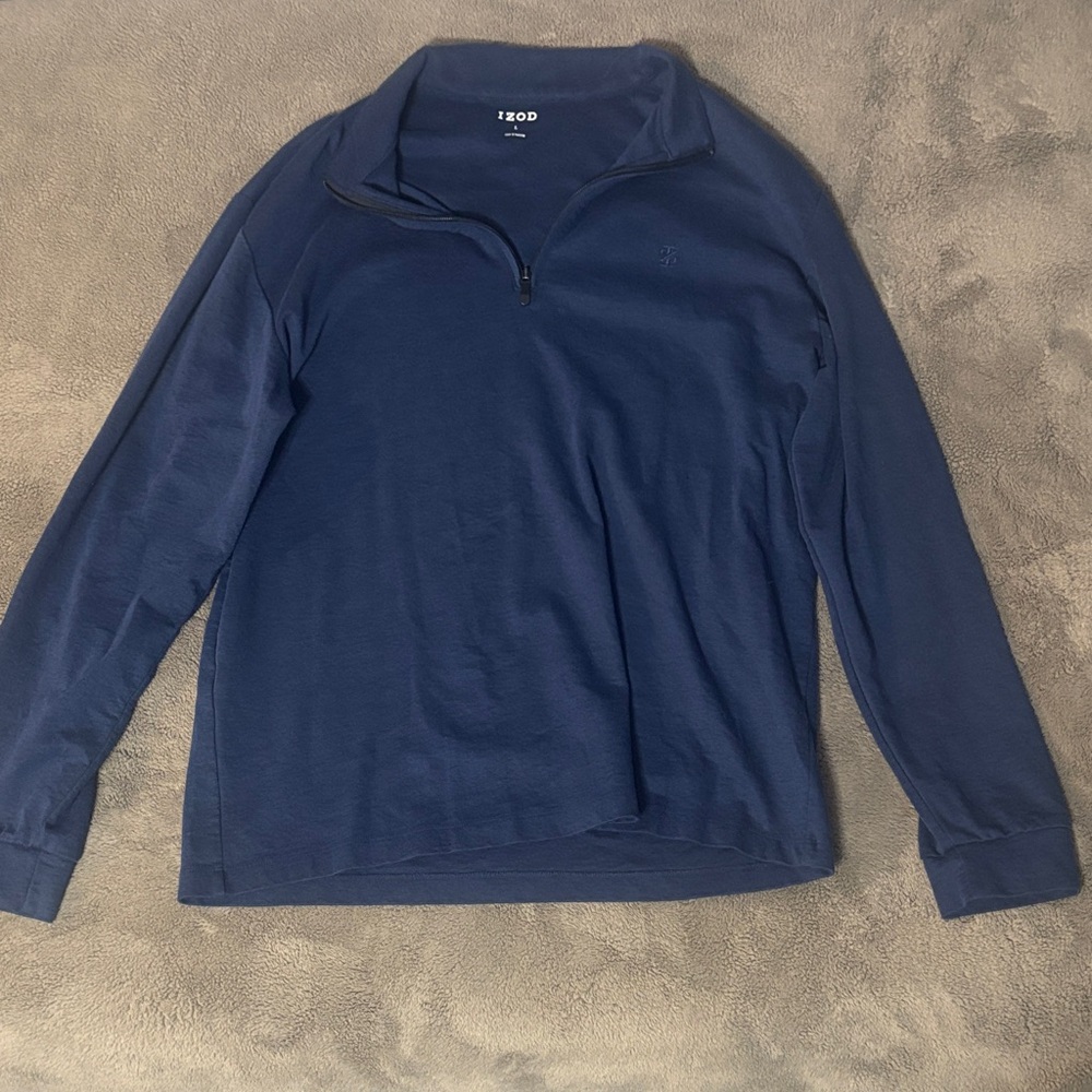 Large IZOD Navy Quarterzip